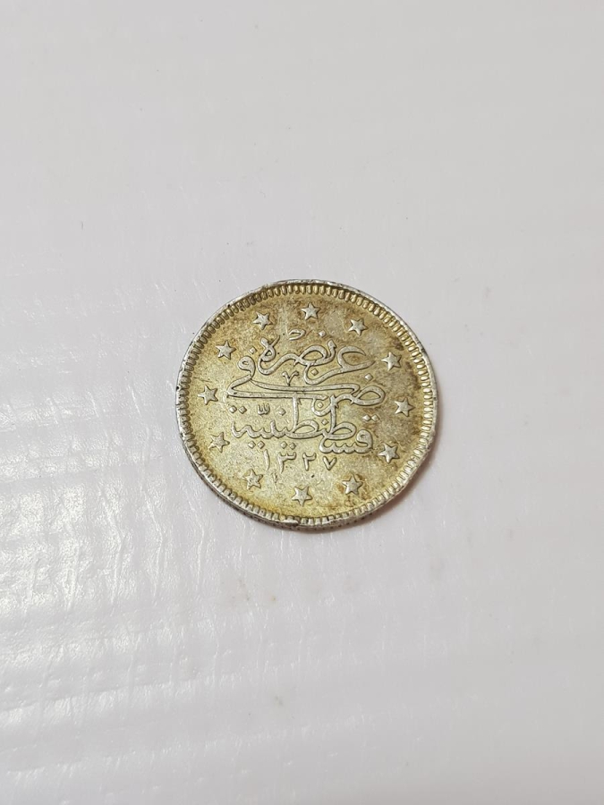 SULTAN MEHMET REŞAD HAN DÖNEMİ NADİR 2 KURUŞ GÜMÜŞ PARA