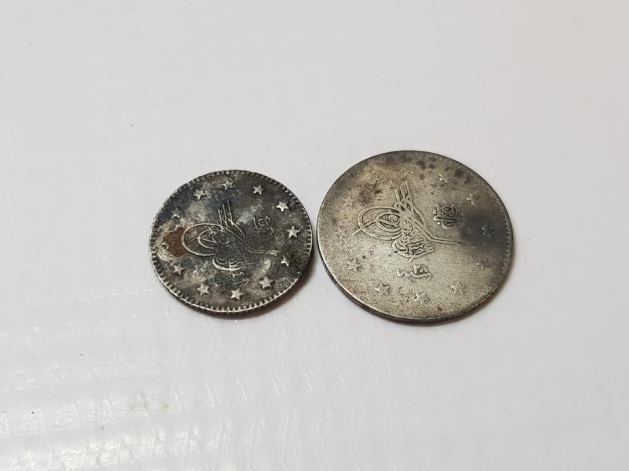 SULTAN ABDÜLHAMİD HAN DÖNEMİ GÜMÜŞ 1 KURUŞ VE  KURUŞ LOTU