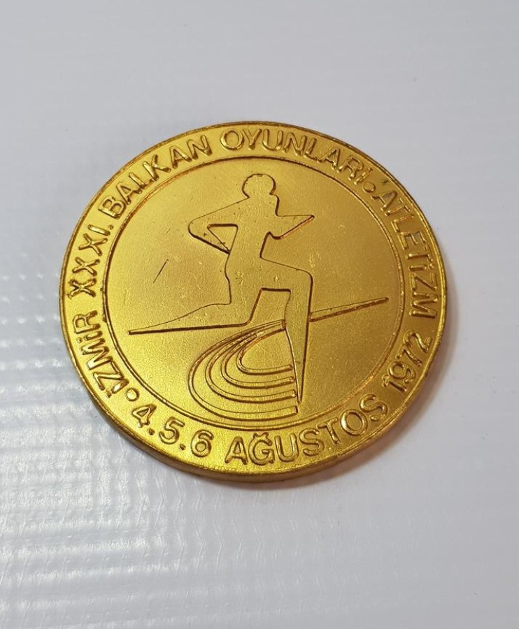 1972 İZMİR 31. BALKAN OYUNLARI ATLETİZM MADALYASI