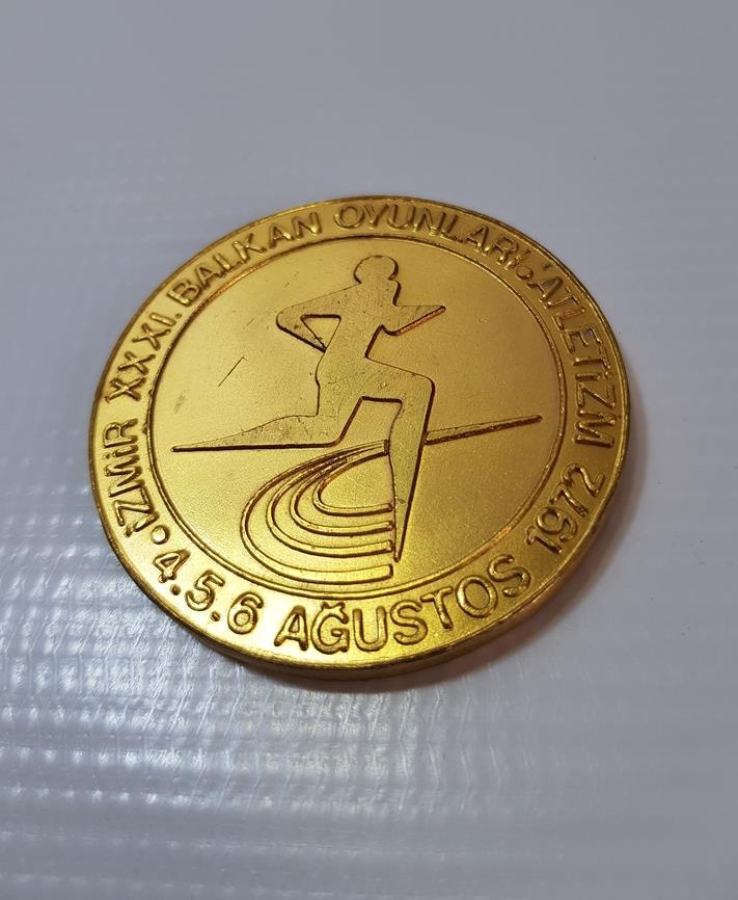 1972 İZMİR 31. BALKAN OYUNLARI ATLETİZM MADALYASI