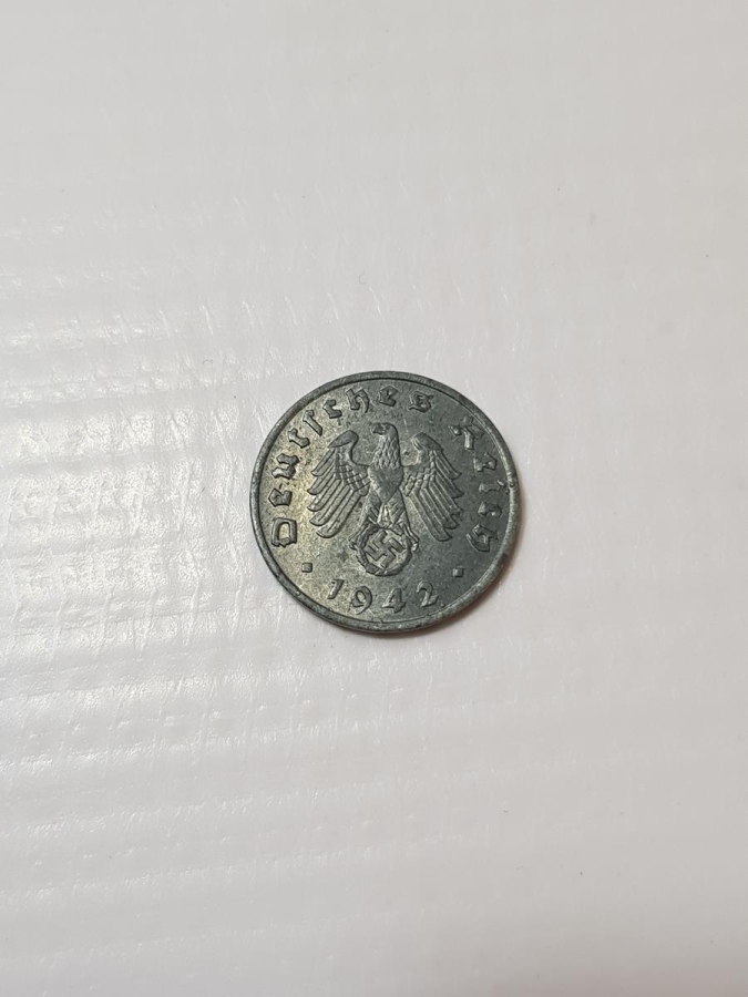 1942 TARİHLİ NAZİ ALMANYASI 1 PFENNIG MADENİ PARA