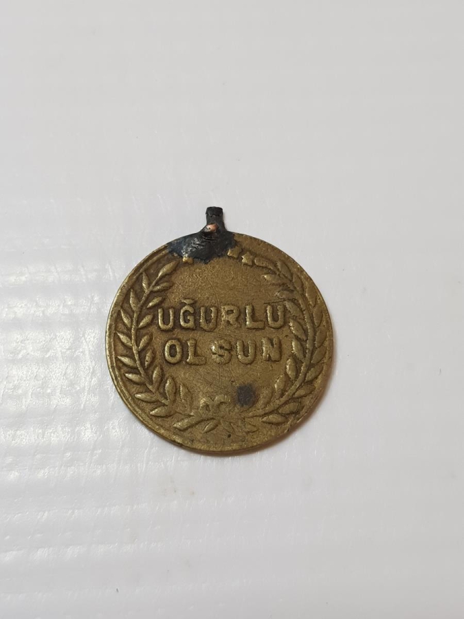 CUMHURİYET İLK DÖNEM OSMANLI TUĞRALI UĞURLU OLSUN TAKISI