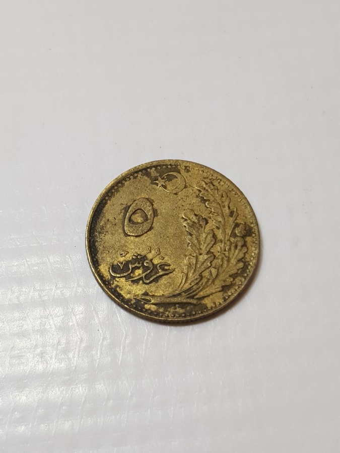 OSMANLICA YAZILI TÜRKİYE CUMHURİYETİ'NİN İLK 5 KURUŞU