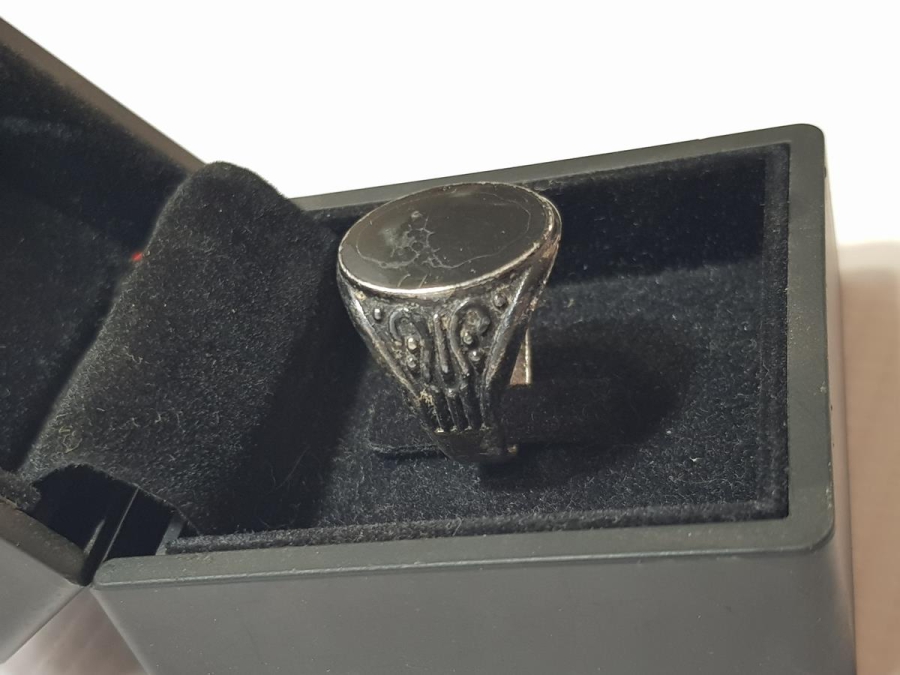 OSMANLI DÖNEMİ OLTU TAŞLI GÜMÜŞ ERKEK YÜZÜĞÜ