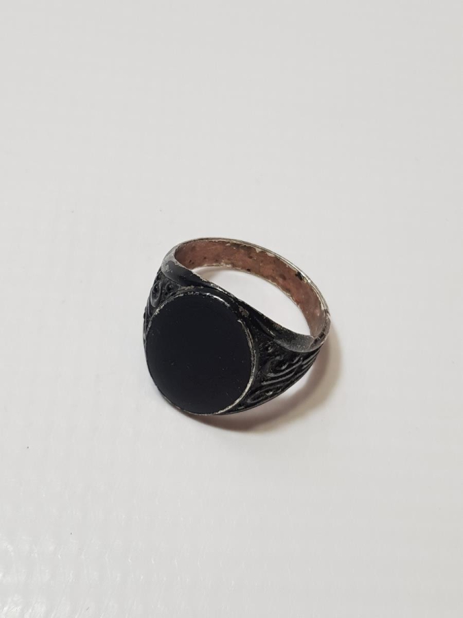 OSMANLI DÖNEMİ OLTU TAŞLI GÜMÜŞ ERKEK YÜZÜĞÜ