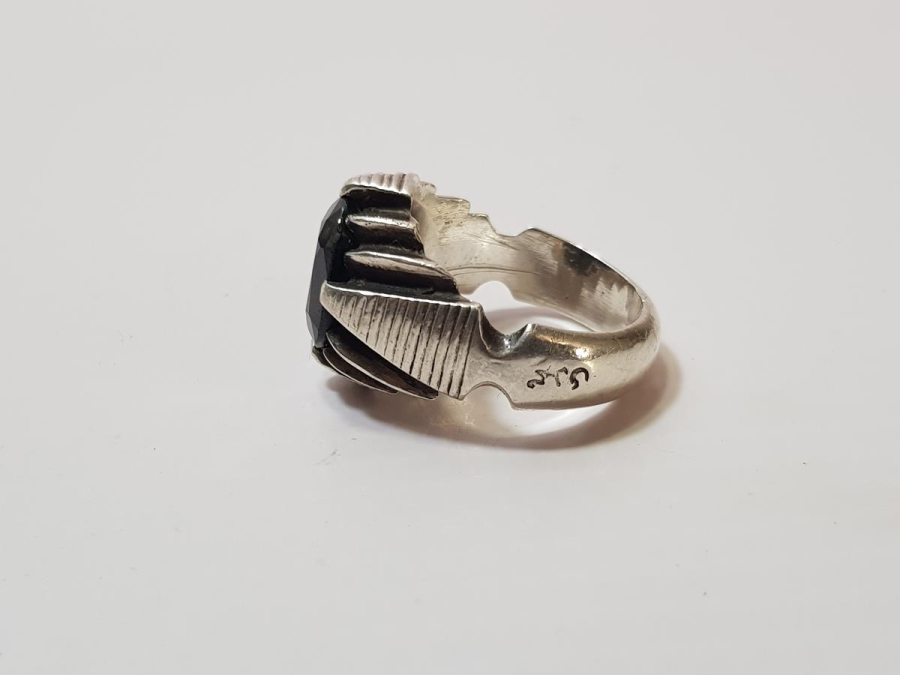 SAFİR TAŞLI GÜMÜŞ YÜZÜK