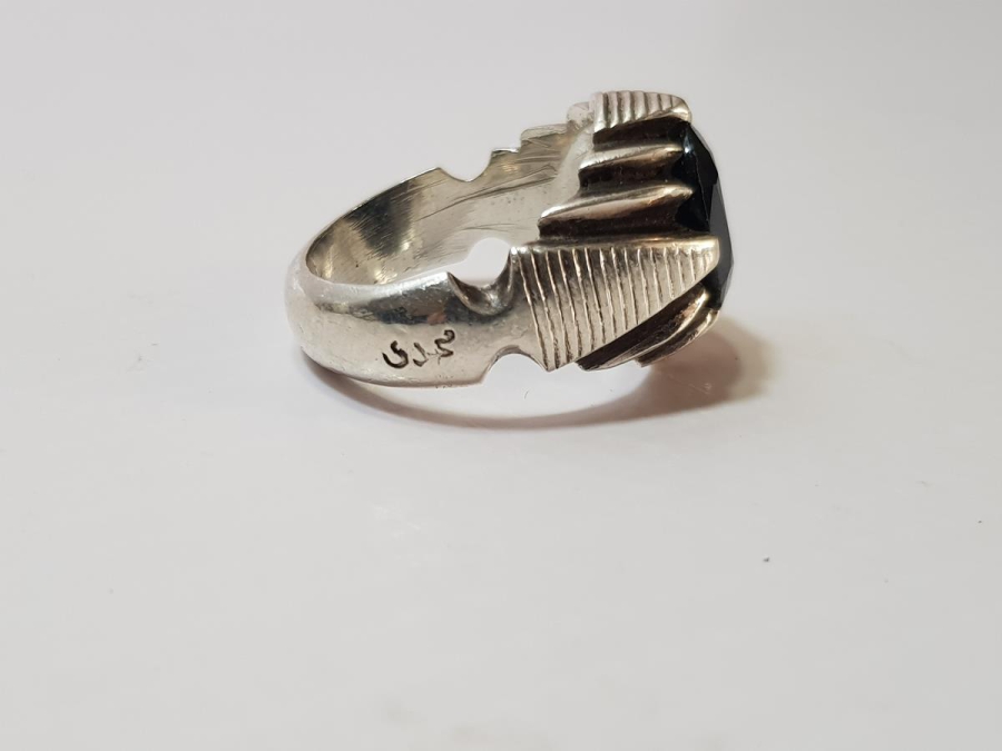 SAFİR TAŞLI GÜMÜŞ YÜZÜK