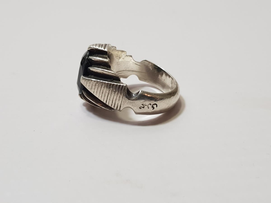 SAFİR TAŞLI GÜMÜŞ YÜZÜK