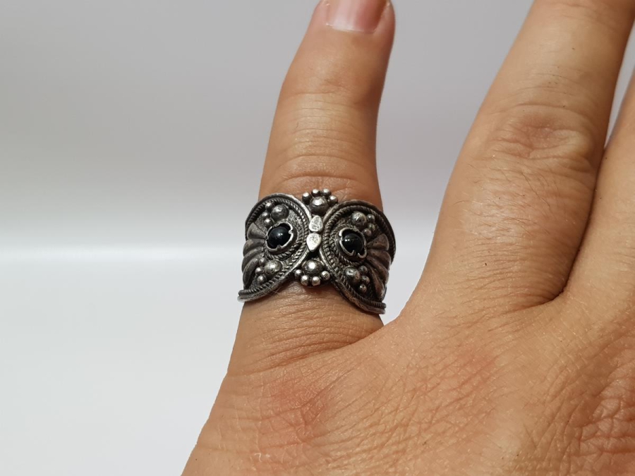 OLTU TAŞLI GÜMÜŞ BAYAN YÜZÜĞÜ