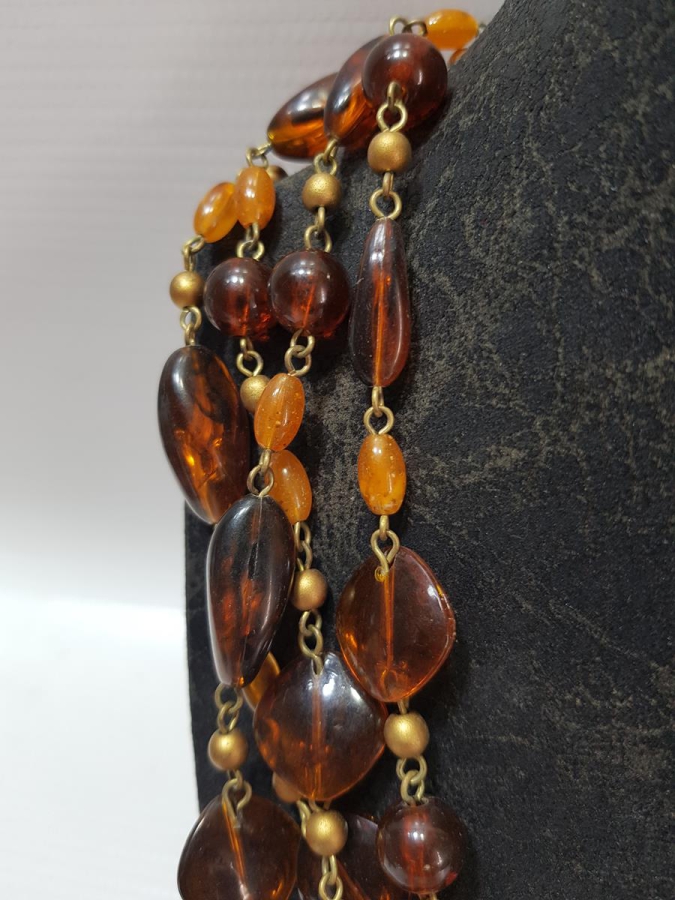 DAMLA KEHRİBAR GÖRÜNÜMLÜ GERDANLIK