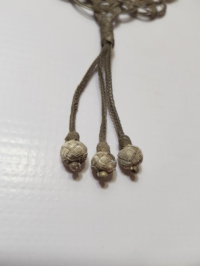 TRABZON İŞİ HASIR ÖRME KAZAZİYE GÜMÜŞ GERDANLIK