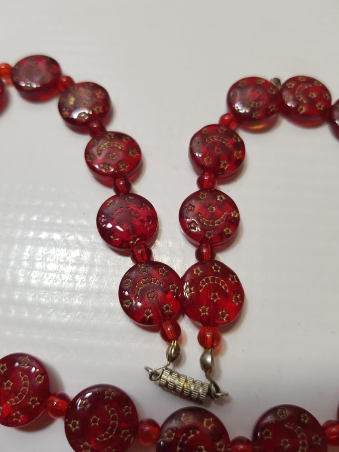 AY YILDIZLI HAC YADİGARI CAM KOLYE GERDANLIK