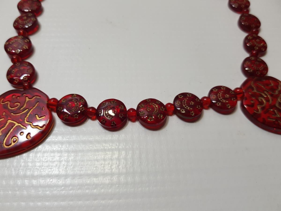 AY YILDIZLI HAC YADİGARI CAM KOLYE GERDANLIK