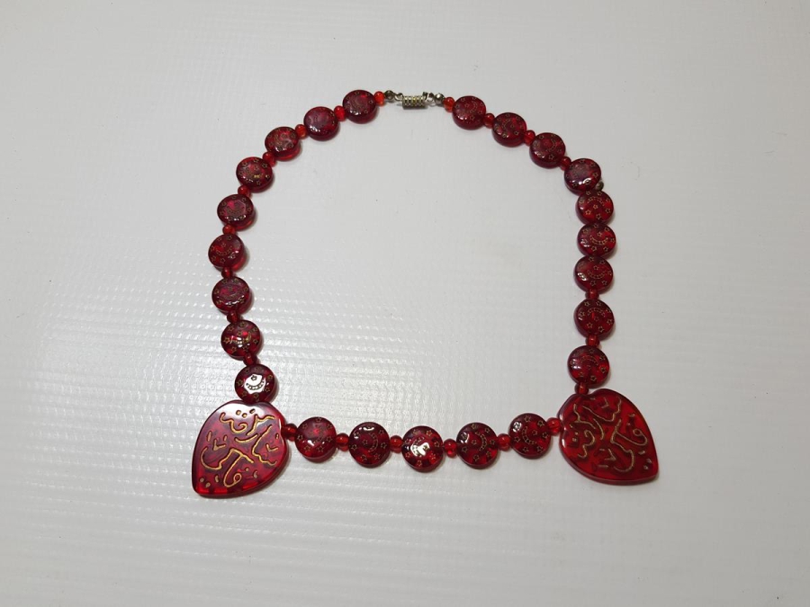 AY YILDIZLI HAC YADİGARI CAM KOLYE GERDANLIK