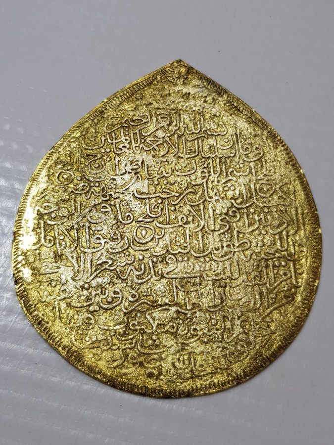 OSMANLI DÖNEMİ ALTIN GEÇİRME GÜMÜŞ ARMUDİ KOLYE UCU