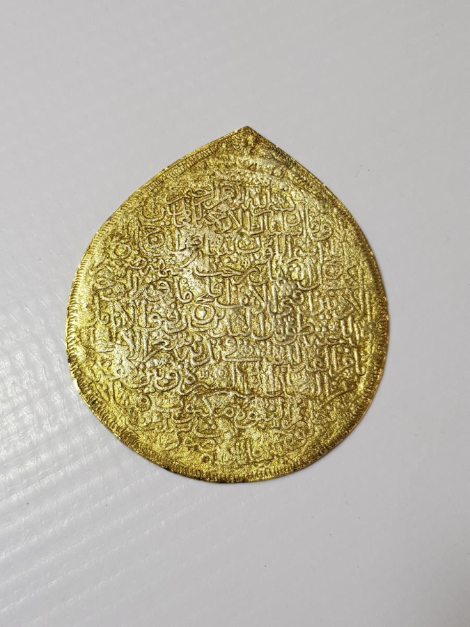 OSMANLI DÖNEMİ ALTIN GEÇİRME GÜMÜŞ ARMUDİ KOLYE UCU