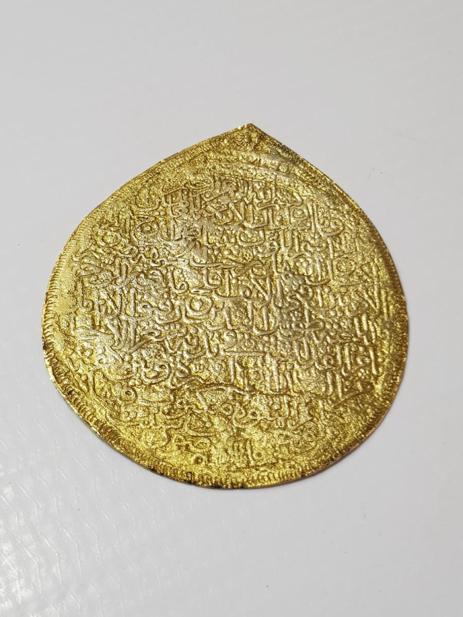 OSMANLI DÖNEMİ ALTIN GEÇİRME GÜMÜŞ ARMUDİ KOLYE UCU