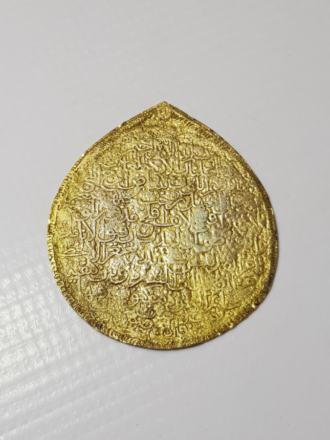 OSMANLI DÖNEMİ ALTIN GEÇİRME GÜMÜŞ ARMUDİ KOLYE UCU