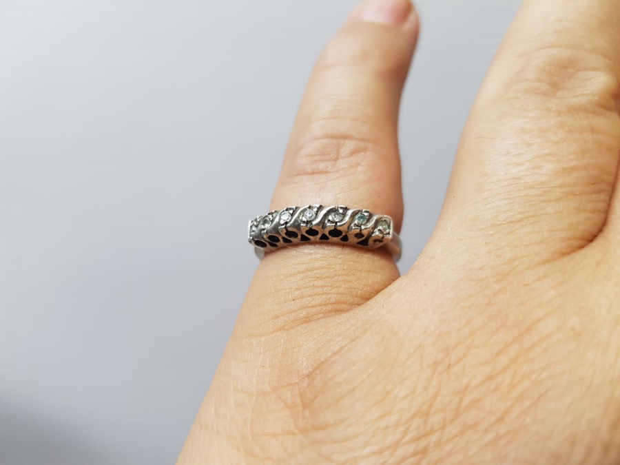 ANTİKA YEDİ TAŞ PIRLANTA YÜZÜK