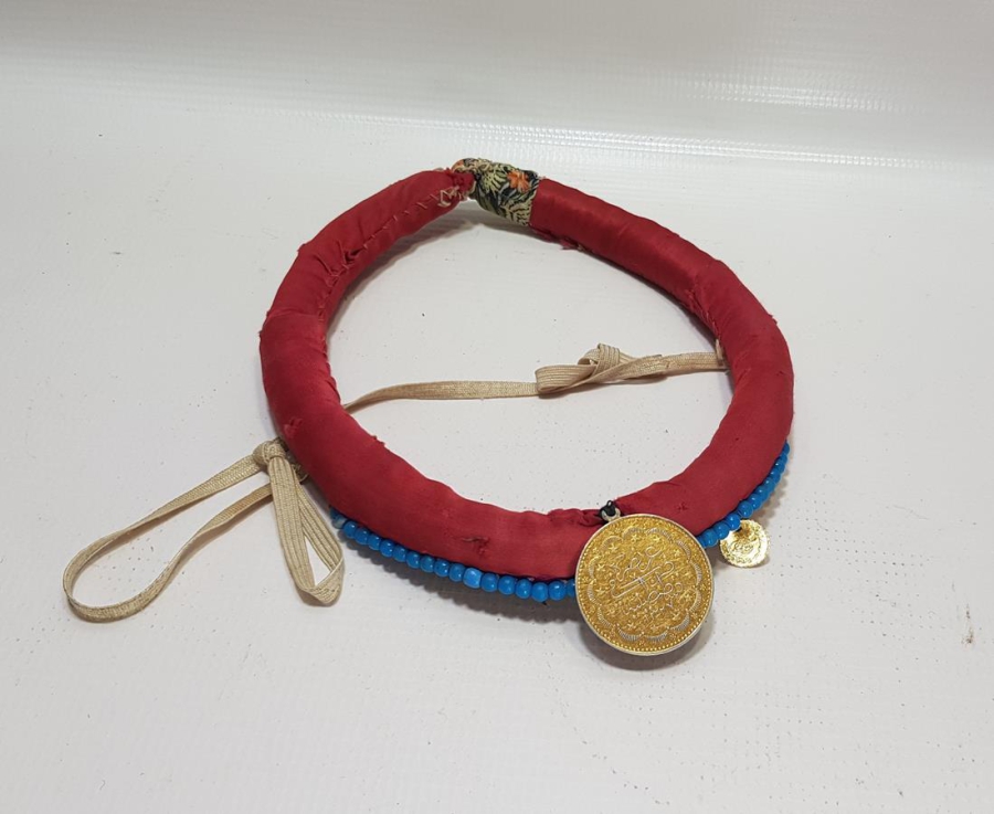 OSMANLI DÖNEMİ PENEZ VE BONCUKLARLA SÜSLÜ KADIN BAŞLIĞI