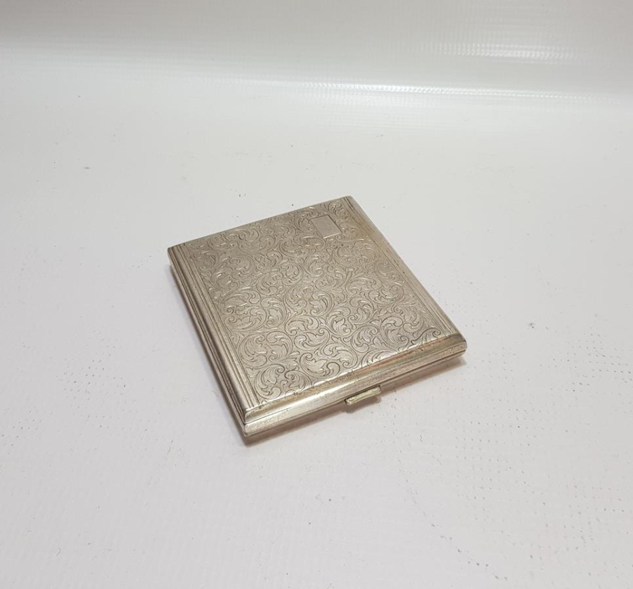 ANTİKA GÜMÜŞ KAPLAMA SİGARA TABAKASI