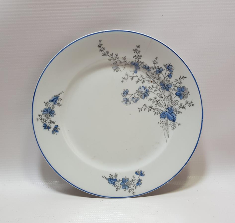 OSMANLI DÖNEMİ AY YILDIZLI İZMİR DAMGALI NADİR PORSELEN TABAK