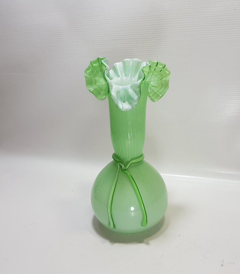 ANTİKA FIRFIRLI MURANO VAZO