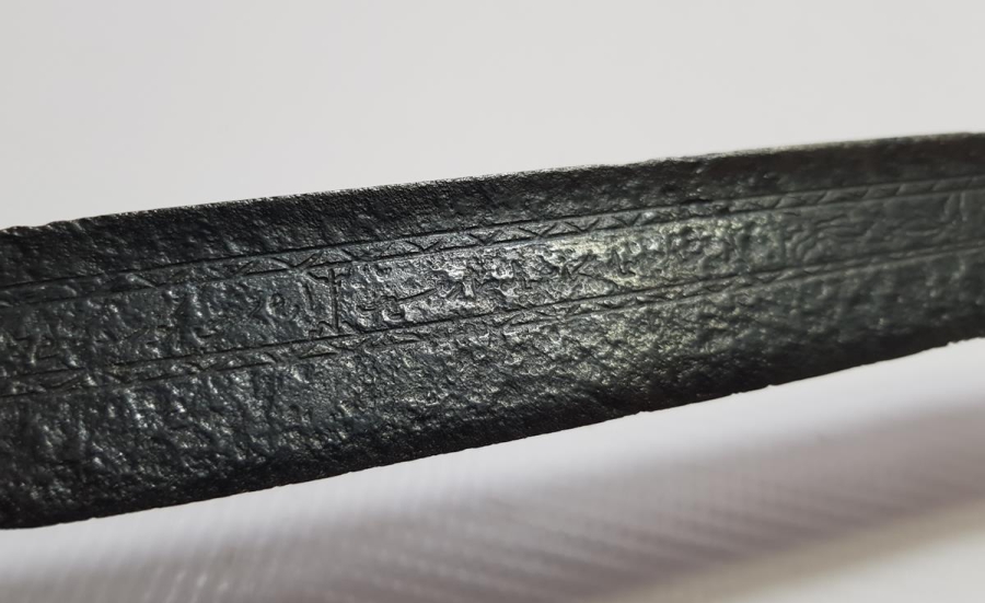 OSMANLI DÖNEMİ HER İKİ TARAFI BOYDAN BOYA YAZILI YATAĞAN KILIÇ