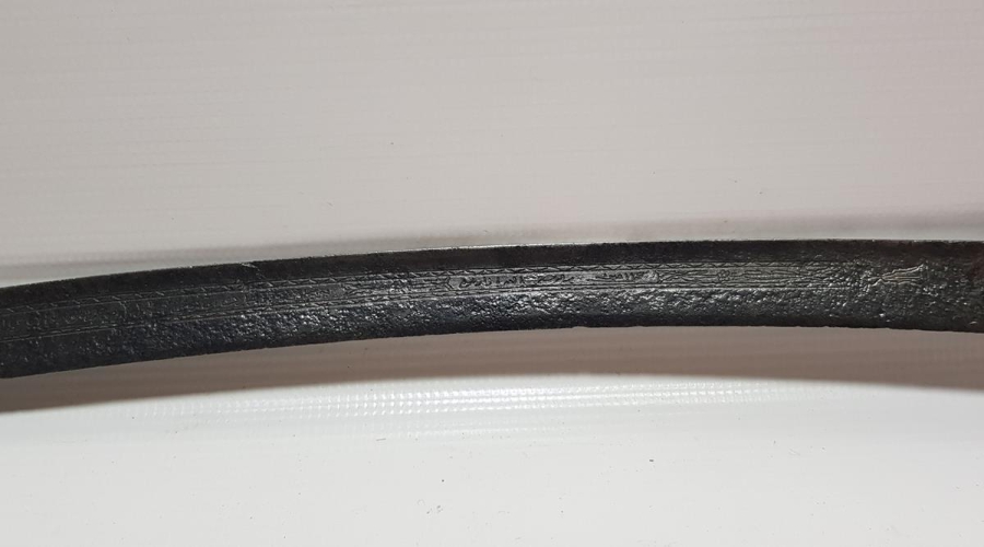 OSMANLI DÖNEMİ HER İKİ TARAFI BOYDAN BOYA YAZILI YATAĞAN KILIÇ