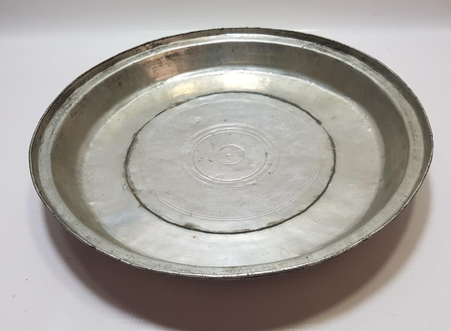 OSMANLICA YAZILI BÜYÜK BOY BAKIR TABAK