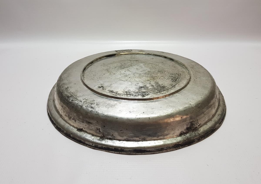 OSMANLICA YAZILI BÜYÜK BOY BAKIR TABAK