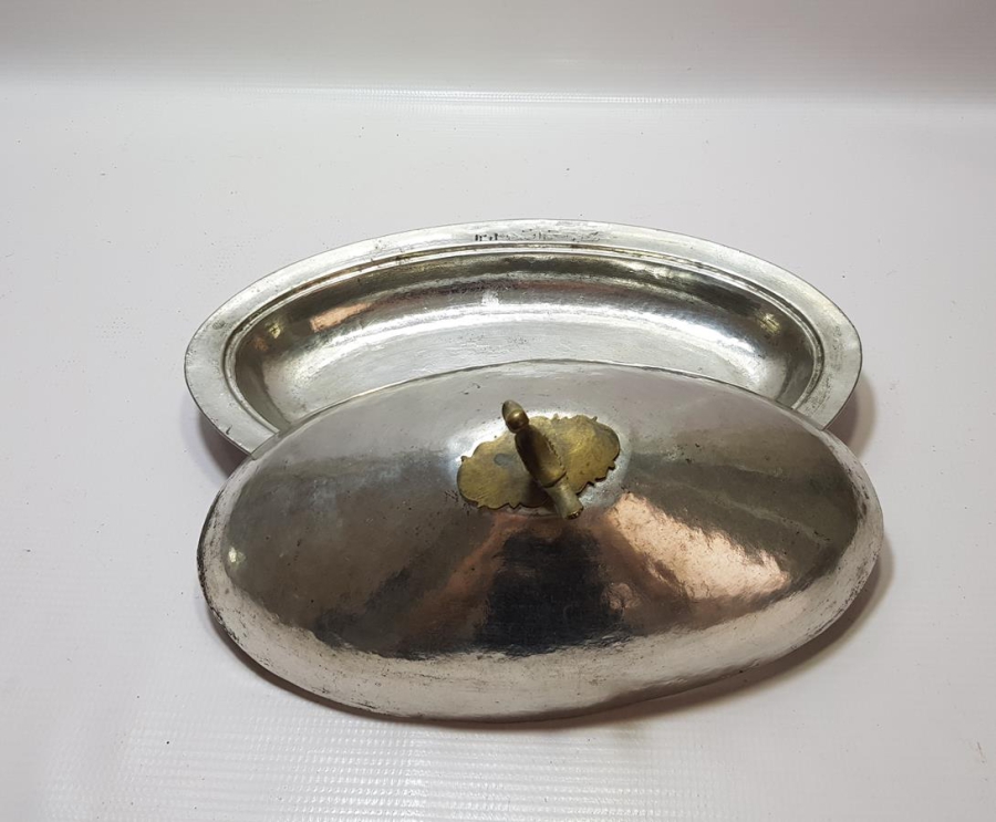 OSMANLICA YAZILI KUŞLU KAPAKLI BAKIR SAHAN