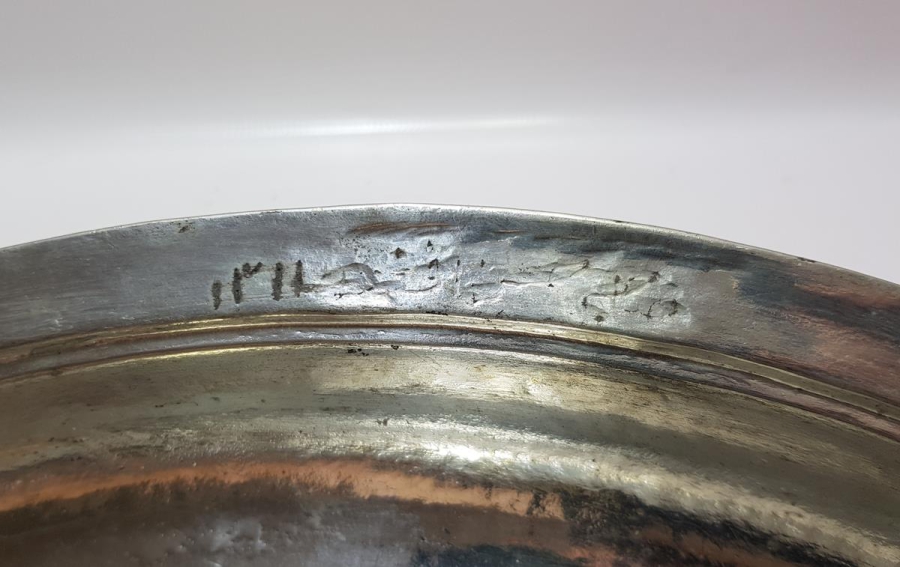 OSMANLICA YAZILI KUŞLU KAPAKLI BAKIR SAHAN