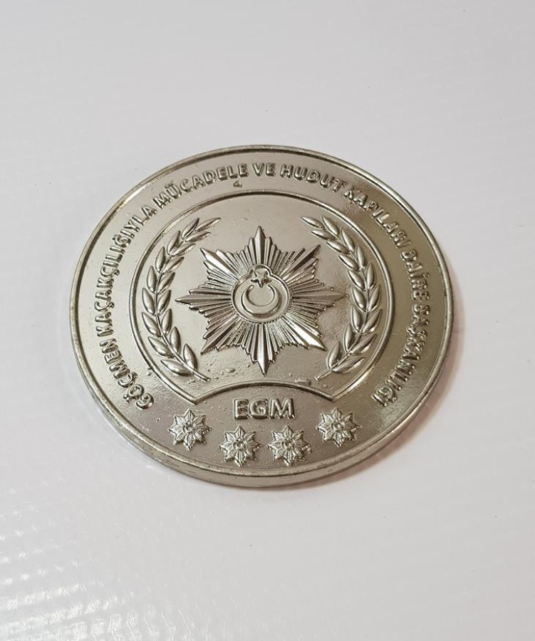 GÖÇMEN KAÇAKÇILIĞIYLA MÜCADELE VE HUDUT KAPILARI DAİRE BAŞKANLIĞI ÇOK NADİR MADALYON