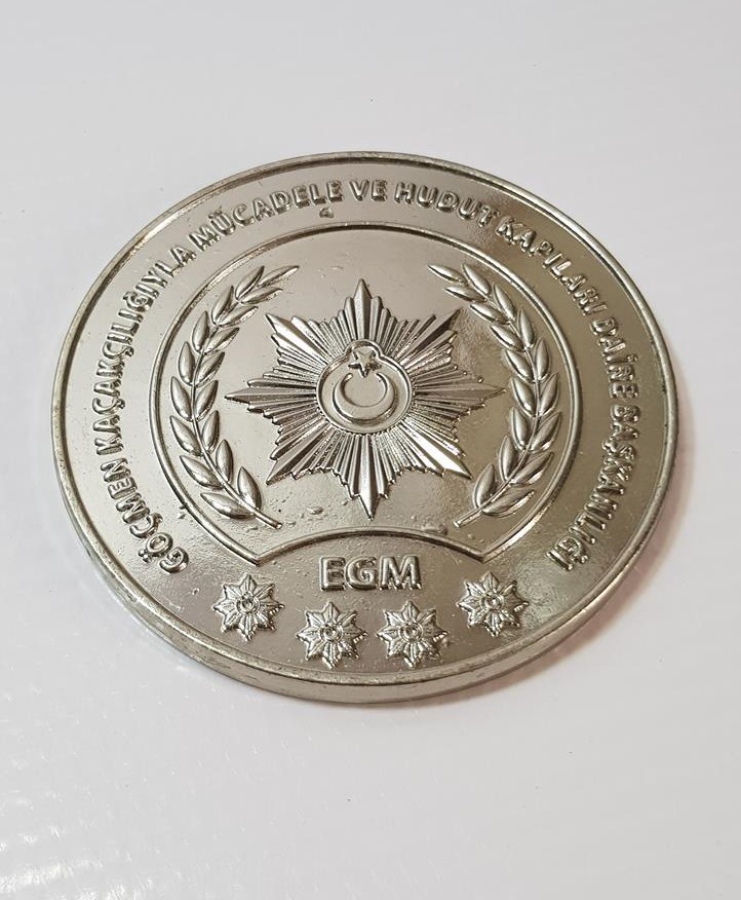 GÖÇMEN KAÇAKÇILIĞIYLA MÜCADELE VE HUDUT KAPILARI DAİRE BAŞKANLIĞI ÇOK NADİR MADALYON