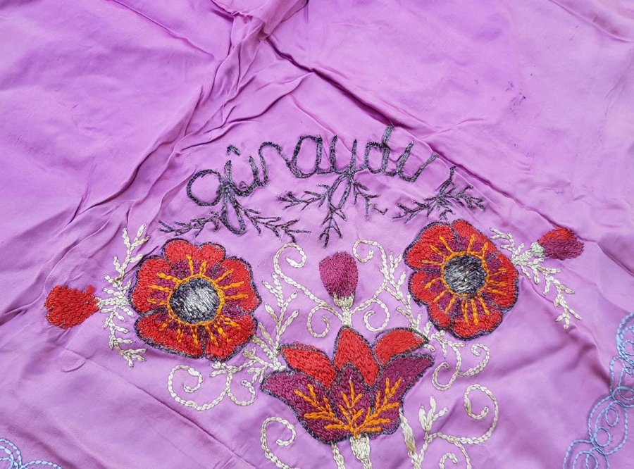 1940LARDAN GÜNAYDIN YAZILI NİŞAN BOHÇASI