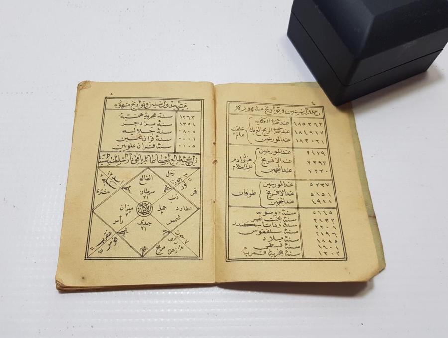 1896 TARİHLİ OSMANLICA CEP TAKVİMİ