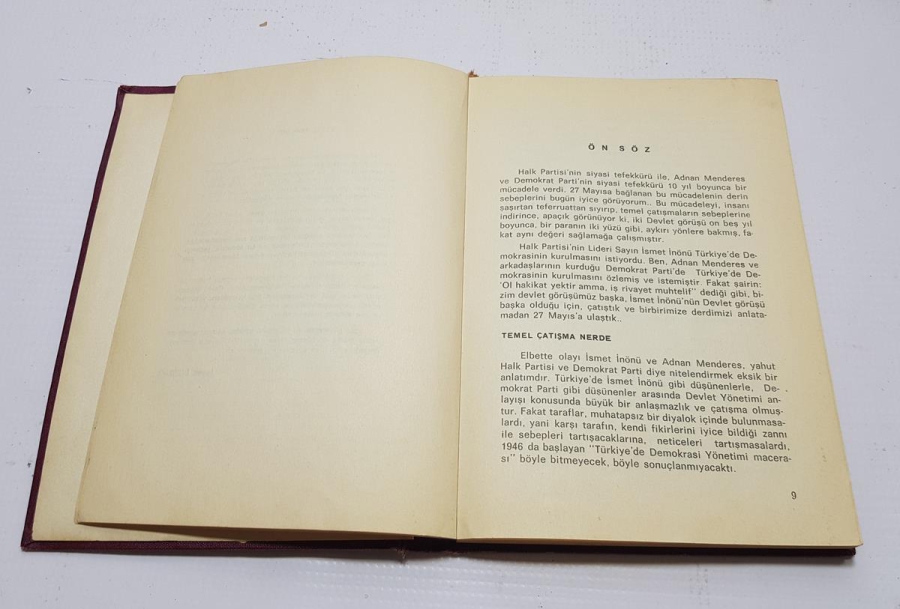 CELAL BAYAR ISLAK İMZALI KİTAP: BAŞVEKİLİM ADNAN MENDERES