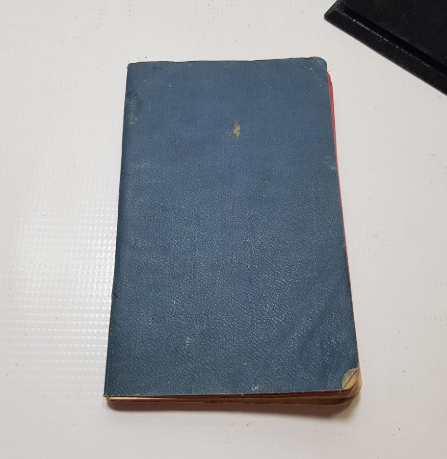 1. DÜNYA SAVAŞI DÖNEMİ 1914 TARİHLİ EL YAZMA SUBAY EĞİTİM DEFTERİ