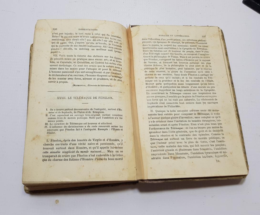 1883 TARİHLİ FRANSIZCA KİTAP