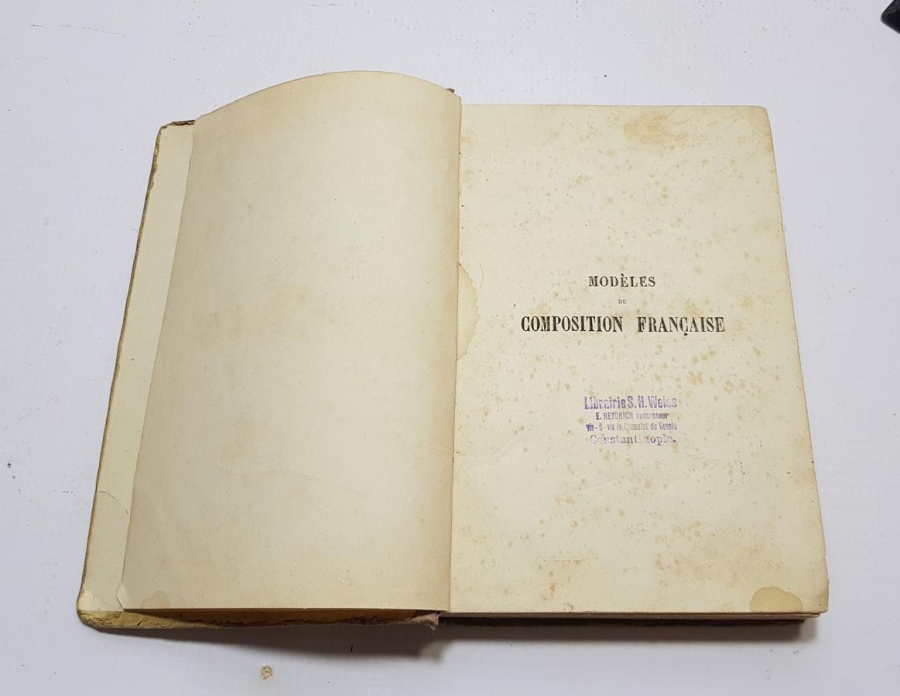 1883 TARİHLİ FRANSIZCA KİTAP