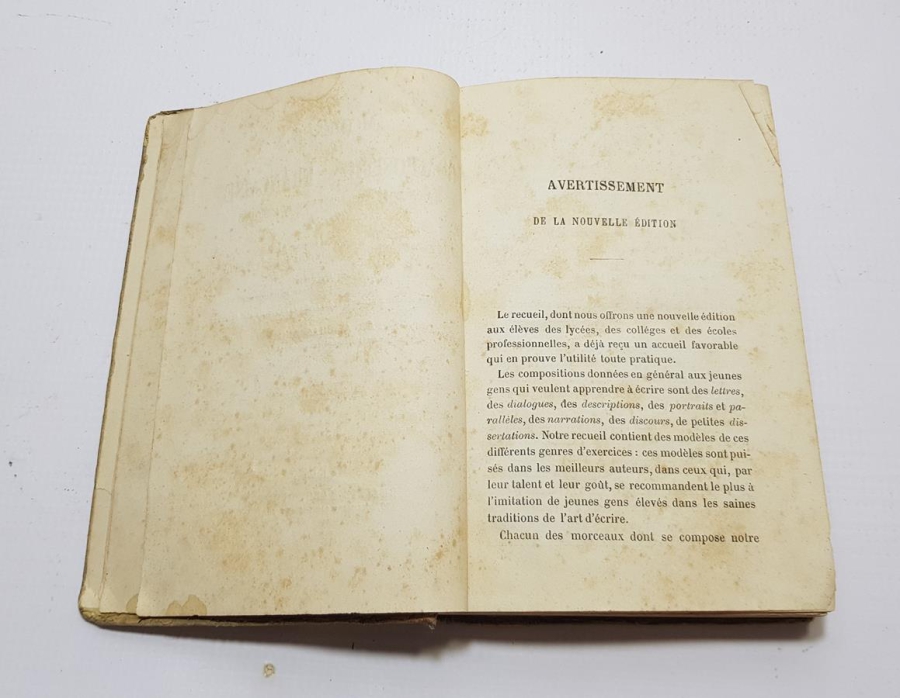 1883 TARİHLİ FRANSIZCA KİTAP