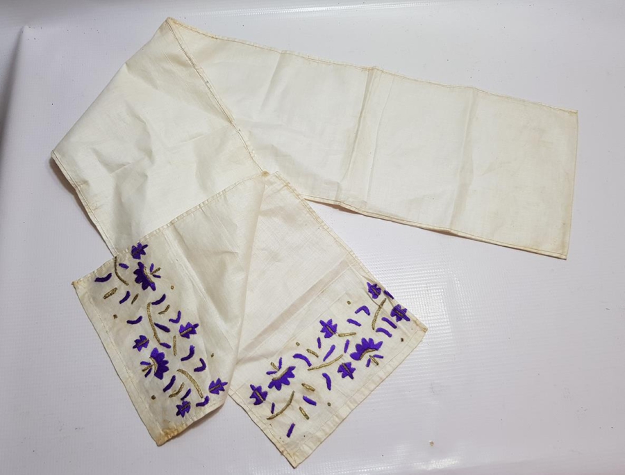 OSMANLI DÖNEMİ ALTIN SIRMA VE İPEK İŞLEMELİ UÇKUR