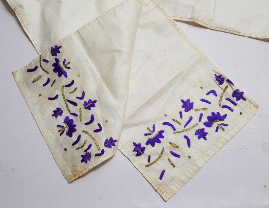 OSMANLI DÖNEMİ ALTIN SIRMA VE İPEK İŞLEMELİ UÇKUR