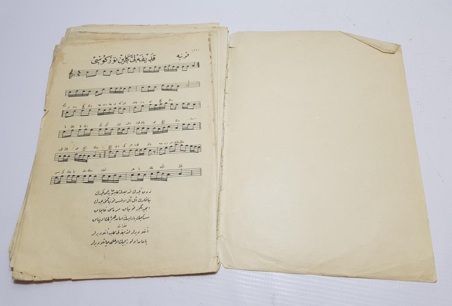 OSMANLICA MÜZİK NOTA DERGİSİ: ANADOLU HALK ŞARKILARI