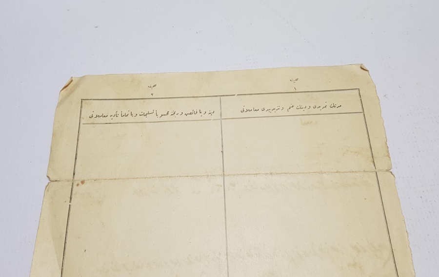 OSMANLI DÖNEMİ TUĞRALI TAPU SENEDİ