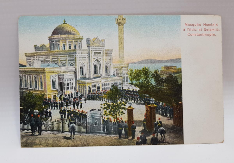 OSMANLI NADİR KARTPOSTAL: HAMİDİYE CAMİİ CUMA SELAMLIĞI