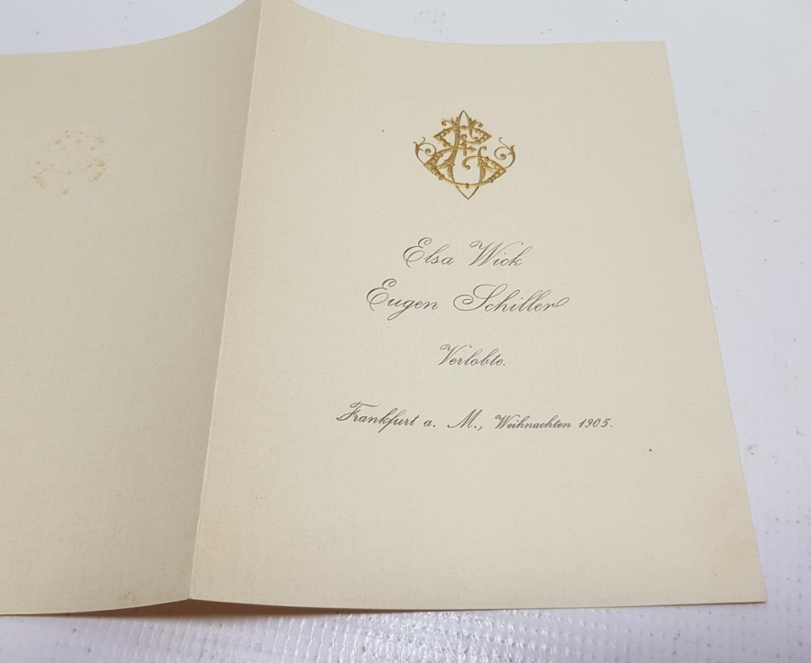 1900'LERDEN ALMANCA NİŞAN VE DÜĞÜN DAVETİYESİ