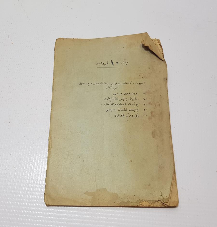 OSMANLICA KİTAP: YENİ VERGİ KANUNLARI