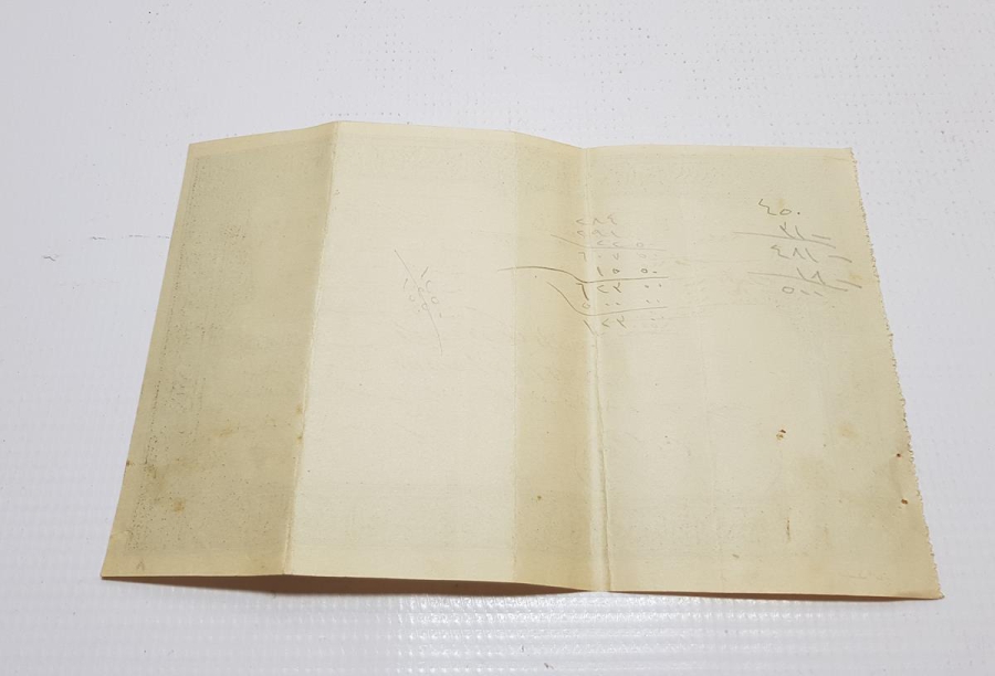 OSMANLICA ZİRAAT BANKASI ÇEK